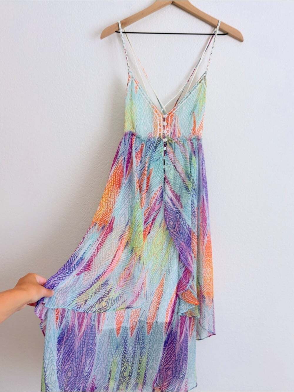 Free People RARE Sea Gypsy Feather Dress